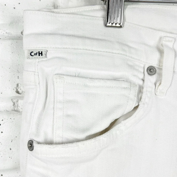 CITIZENS OF HUMANITY White Emerson Distressed White Denim Jeans Plus Size 32 - Picture 3 of 9